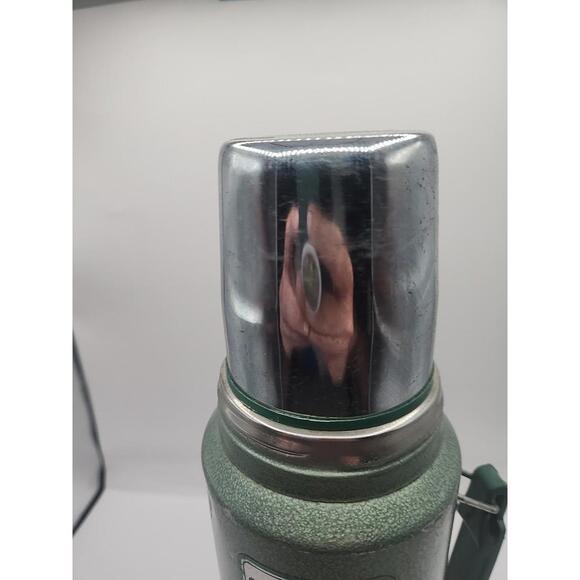 Stanley Aladdin A944DH Stainless Steel Thermos One Quart USA Green Vintage - Picture 2 of 13